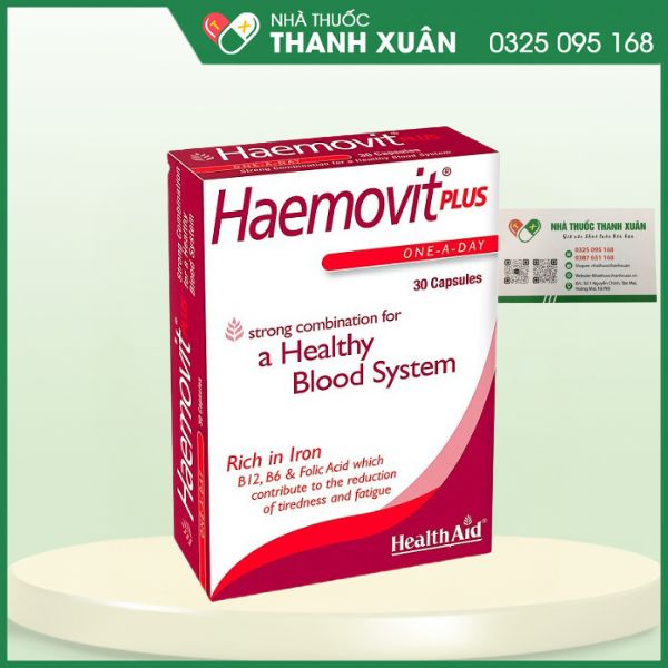 Haemovit Plus - Bổ sung sắt và các vitamin thiết yếu cho quá trình tạo máu